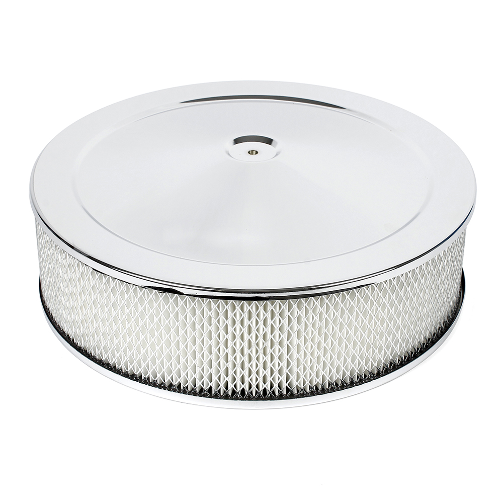 Air Cleaner Chrome Drop Base 14" x 4"